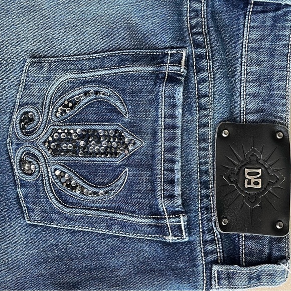 Women's D9 District 9 Rae Blue Denim Capri Jeans Size 34 - Picture 7 of 12